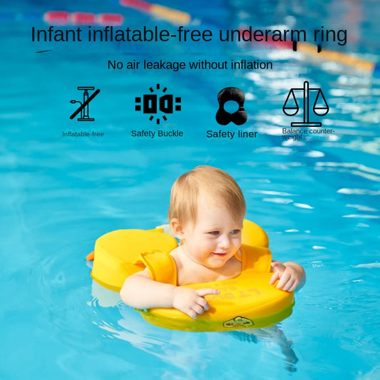 Ltduck Baby's Swim Ring Underarm Swimming Ring Children's 6-Month-Old Baby 3-Year-Old Household Baby Buoy Inflatable-Free Underarm Swimming Ring