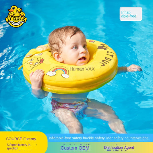 Ltduck Baby's Swim Ring Baby 0-June 1 Years Old Newborn March Swimming Collar Children Home Collar Swimming Ring