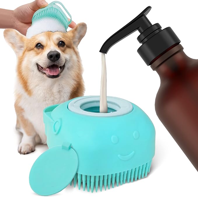 Dispenser de řampon pentru perie de baie pentru animale de companie